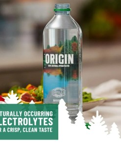 ORIGIN 100% NATURAL SPRING WATER RECYCLED PLASTIC BOTTLES 12/900 ML