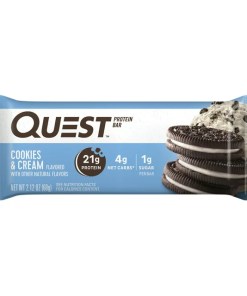 QUEST NUTRITION COOKIES & CREAM PROTEIN BARS 12/2.12 OZ