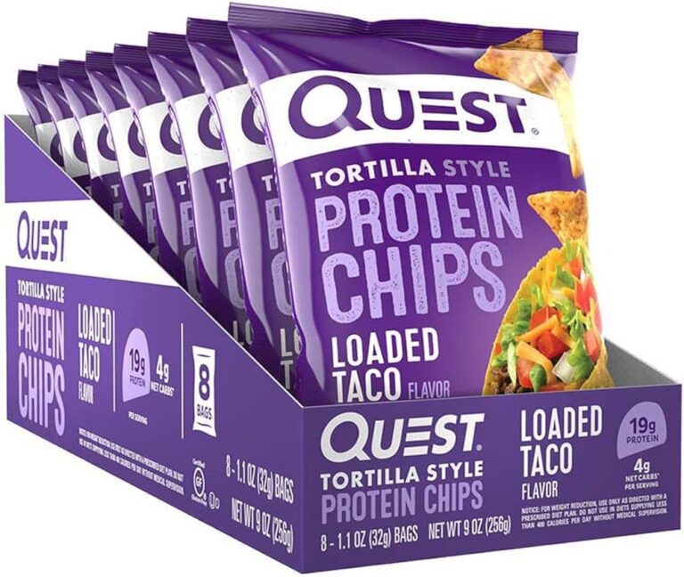 QUEST NUTRITION TORTILLA STYLE LOADED TACO PROTEIN CHIPS 8/1.1 OZ – UCE ...