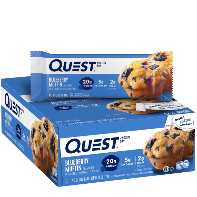 QUEST NUTRITION BLUEBERRY MUFFIN PROTEIN BARS 12/2.12 OZ – UCE Wholesale