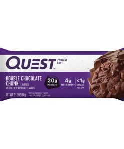 QUEST NUTRITION DOUBLE CHOCOLATE CHUNK PROTEIN BARS 12/2.12 OZ