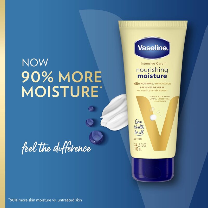 VASELINE NOURISHING MOISTURE BODY LOTION 12/3.4 OZ – UCE Wholesale