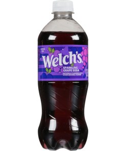 WELCH’S SPARKLING GRAPE SODA BOTTLES 24/20 OZ