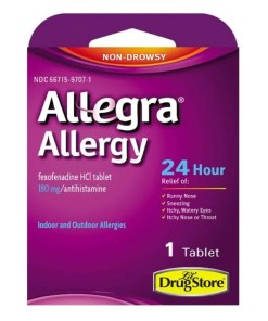 ALLEGRA ALLERGY 24HR NON-DROWSY FEXOFENADINE/ANTIHISTAMINE 6/1 TABLETS