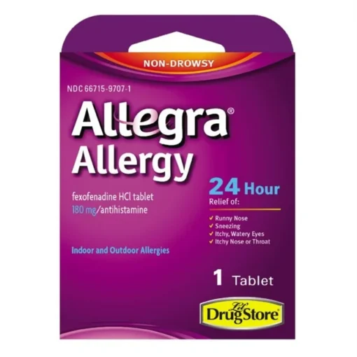 ALLEGRA ALLERGY 24HR NON-DROWSY FEXOFENADINE/ANTIHISTAMINE 6/1 TABLETS