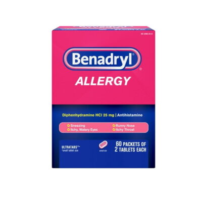 BENADRYL ULTRA TABS ANTIHISTAMINE ALLERGY & COLD RELIEF MEDICINE WITH ...