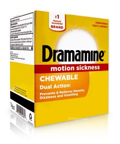DRAMAMINE MOTION SICKNESS RELIEF DISPENSER BOX 50/2 CHEWABLE TABLETS
