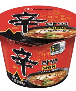 NONGSHIM SHIN RAMYUN SPICY BEEF RAMEN NOODLE SOUP 12/4.2 OZ