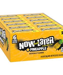 NOW & LATER ORIGINAL TAFFY CHEWS PINEAPPLE CANDY 24/0.93 OZ