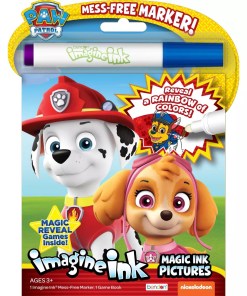 BENDON IMAGINE INK COLORING GAME BOOK, MAGIC INK PICTURES, MESS FREE MARKER PAW PATROL 1 PCS