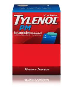 TYLENOL PM EXTRA STRENGTH DISPENSER BOX 50/2 CAPLETS