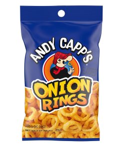 ANDY CAPP'S BEER BATTERED ONION RINGS BALED OAT AND CORN SNACKS 12/2 OZ