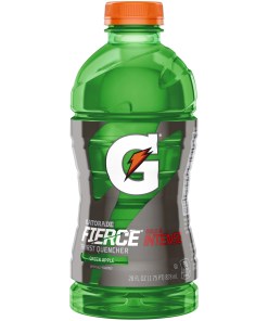 GATORADE WIDE GREEN APPLE PLASTIC BOTTLES 15/28 OZ