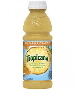TROPICANA ORANGE PINEAPPLE JUICE PLASTIC BOTTLES 12/15.2 OZ