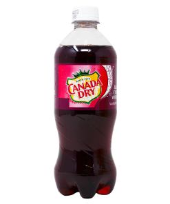 CANADA DRY BLACK CHERRY PLASTIC BOTTLES 24/20 OZ