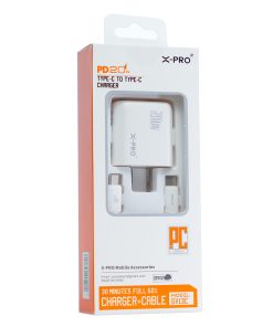 X-PRO GV13C PD CHARGER SERIES PD POWER ADAPTER WITH C-TO-C CABLE 100 CM 1 PCS