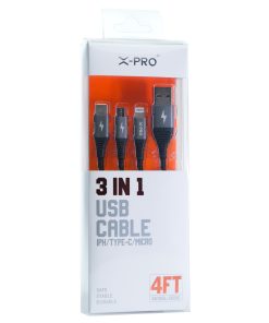 X-PRO US312 3IN1 USB CABLE 1 PCS