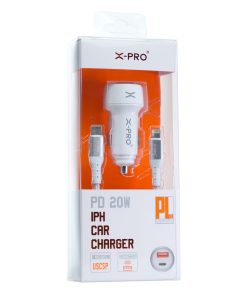 X-PRO USC5P QUICK PD CAR CHARGER WITH PD20W CABLE 1 PCS