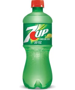 7-UP SODA LEMON LIME PLASTIC BOTTLES 24/20 OZ