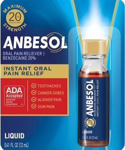 ANBESOL MAXIUM STRENGH INSTANT PAIN RELIEF LIQUID 6/0.41 OZ
