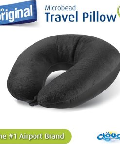 CLOUDZ MEMORY FOAM POCKET NECK PILLOW 2 COLORS ASSORTED BLACK AND BLUE 10 PCS