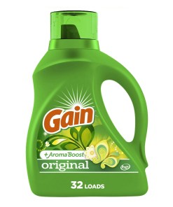 GAIN® LIQUID LAUNDRY DETERGENT 32 LOADS ORIGINAL SCENT 6/46 OZ