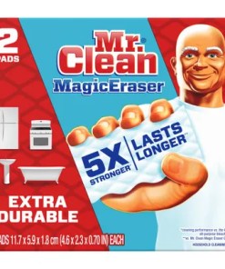 MR. CLEAN MAGIC ERASER EXTRA DURABLE CLEANING PADS WITH DURAFOAM FOR SMUDGES AND FLOOR DIRT 8/2 PADS