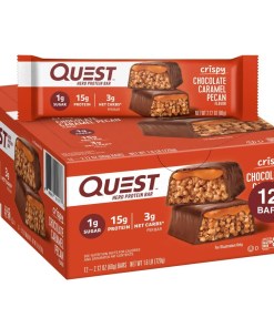 QUEST NUTRITION CRISPY CHOCOLATE CARAMEL PECAN HERO PROTEIN BAR 12/2.12 OZ