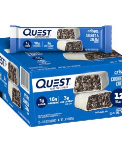 QUEST NUTRITION CRISPY COOKIES & CREAM HERO PROTEIN BAR 12/1.83 OZ