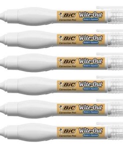 BIC WITE-OUT SHAKE 'N SQUEEZE CORRECTION PENS TIP APPLICATOR 6/0.3 OZ