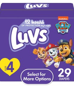 LUVS DIAPERS TRIPLE LEAKGUARDS SIZE 4 4/29 DIAPERS