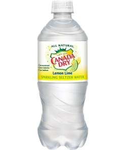CANADA DRY LEMON LIME SPARKLING SELTZER WATER 24/20 OZ