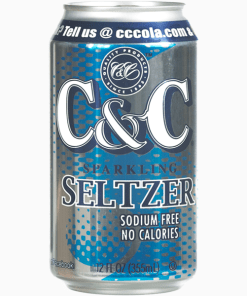 C&C SELTZER SPARKLING WATER CANS 24/12 OZ