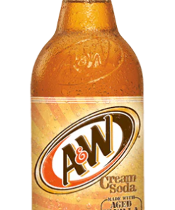 A&W VANILLA CREAM SODA BOTTLES 24/20 OZ