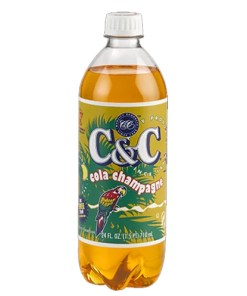 C&C COLA CHAMPAGNE PLASTIC BOTTLES 24/24 OZ