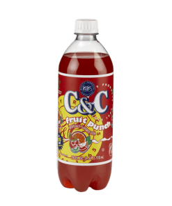 C&C FRUIT PUNCH PLASTIC BOTTLES 24/24 OZ