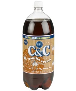 C&C VANILLA CREAM SODA 8/2 LITER