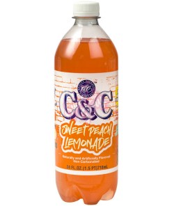 C&C SWEETPEACH LEMONADE PLASTIC BOTTLES 24/24 OZ