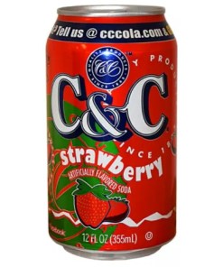 C&C STRAWBERRY CANS 24/12 OZ