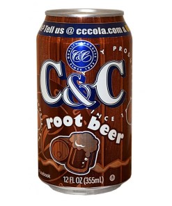 C&C ROOT BEER CANS 24/12 OZ