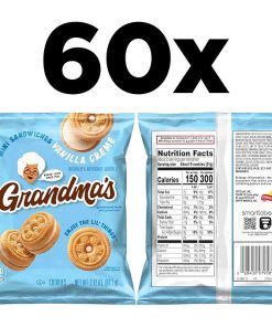 GRANDMA'S COOKIES MINI SANDWICH CREMES VANILLA, 60/2.12 OZ
