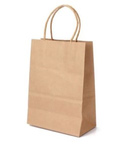 BISTRO TWIST MEDIUM HANDLE PAPER BAG 10X7X12
