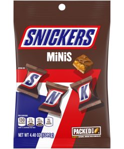 SNICKERS MINIS CHOCOLATE PEGGABLE BAG 12/4.4 OZ