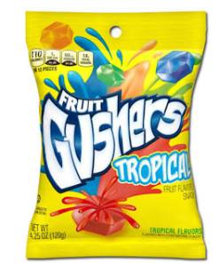 GUSHERS TROPICAL 8/4.25 OZ