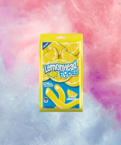 LEMONHEAD ROPES CANDY SOFT & CHEWY LEMON-FLAVORED ROPES 12/5 OZ