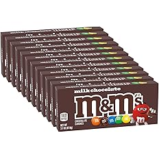 M&M'S MILK CHOCOLATE CANDY MOVIE THEATER 12/3.10 OZ
