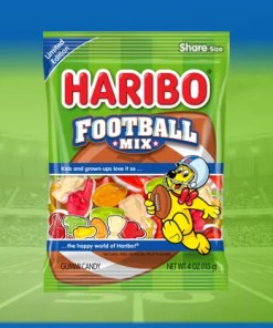 HARIBO KICKS OFF FOOTBALL MIX GUMMI CANDY 12/4 OZ