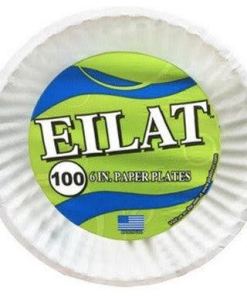 EILAT 9” IN PAPER PLATE FOR PIZZA PARTY 100 CT