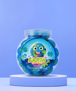 GUSHMELLO FRUITY GOOEY EARTH GUMMY JAR 55/0.35 OZ
