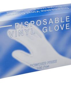DISPOSABLE POWDER FREE VINYL GLOVES FOR FOOD SERVICE LARGE 10/100 CT